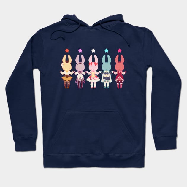 Puella Magi Bunny Magica Hoodie by ninacubes